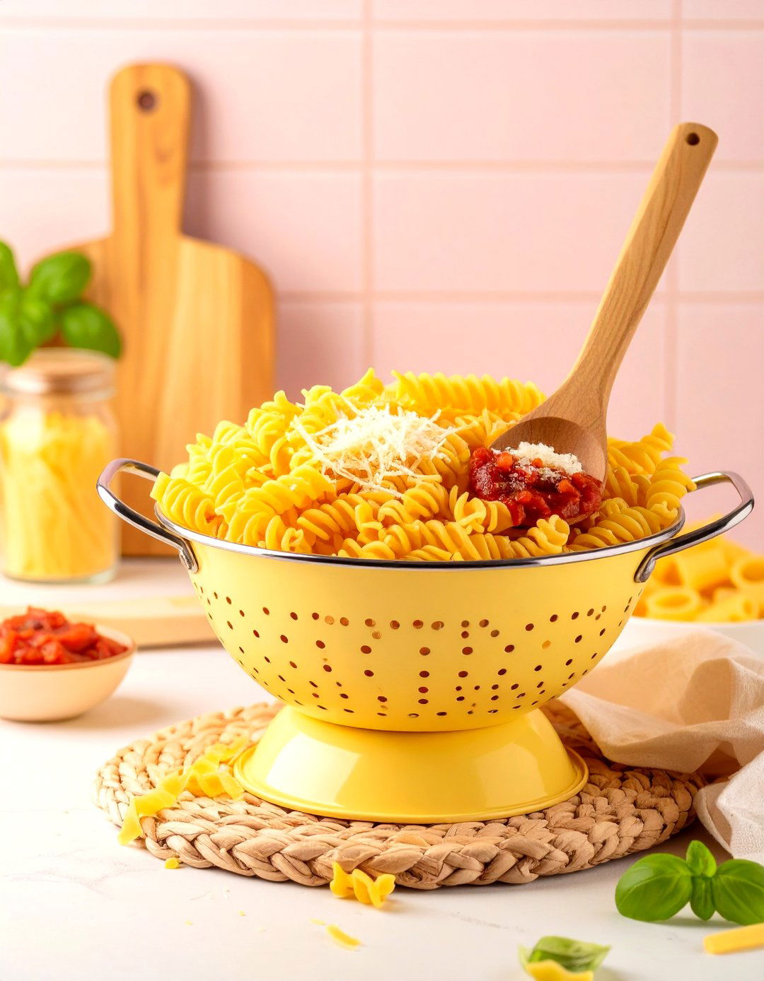 Gourmet Pasta Night Basket - 30 baby shower game prize ideas