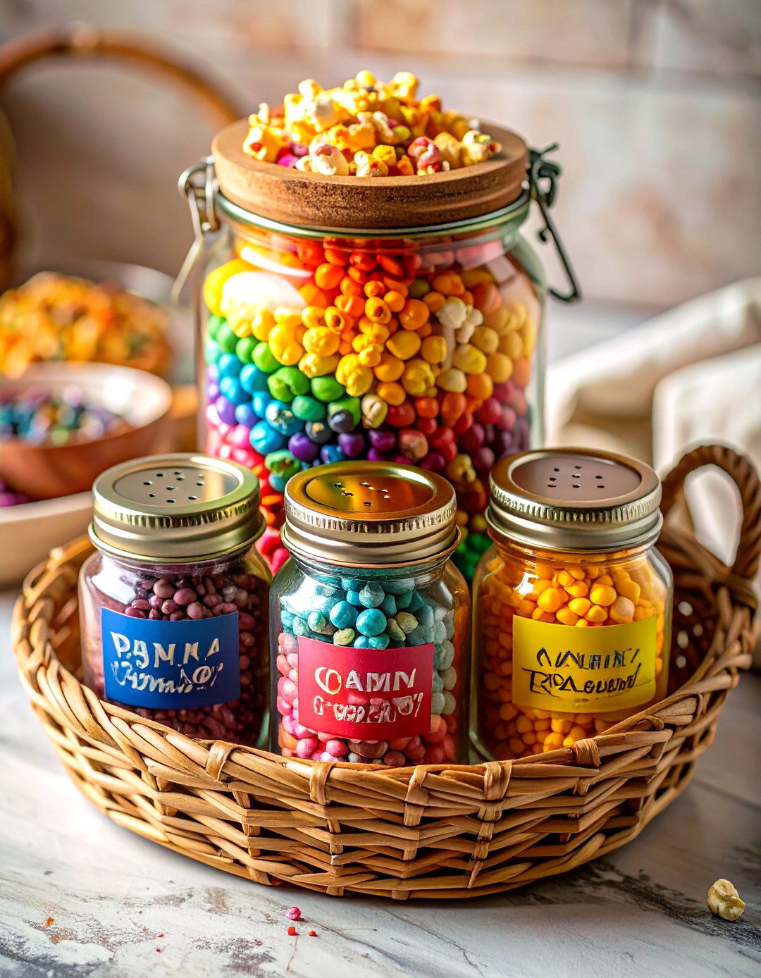 Gourmet Popcorn Kernel Set - 30 baby shower game gift ideas
