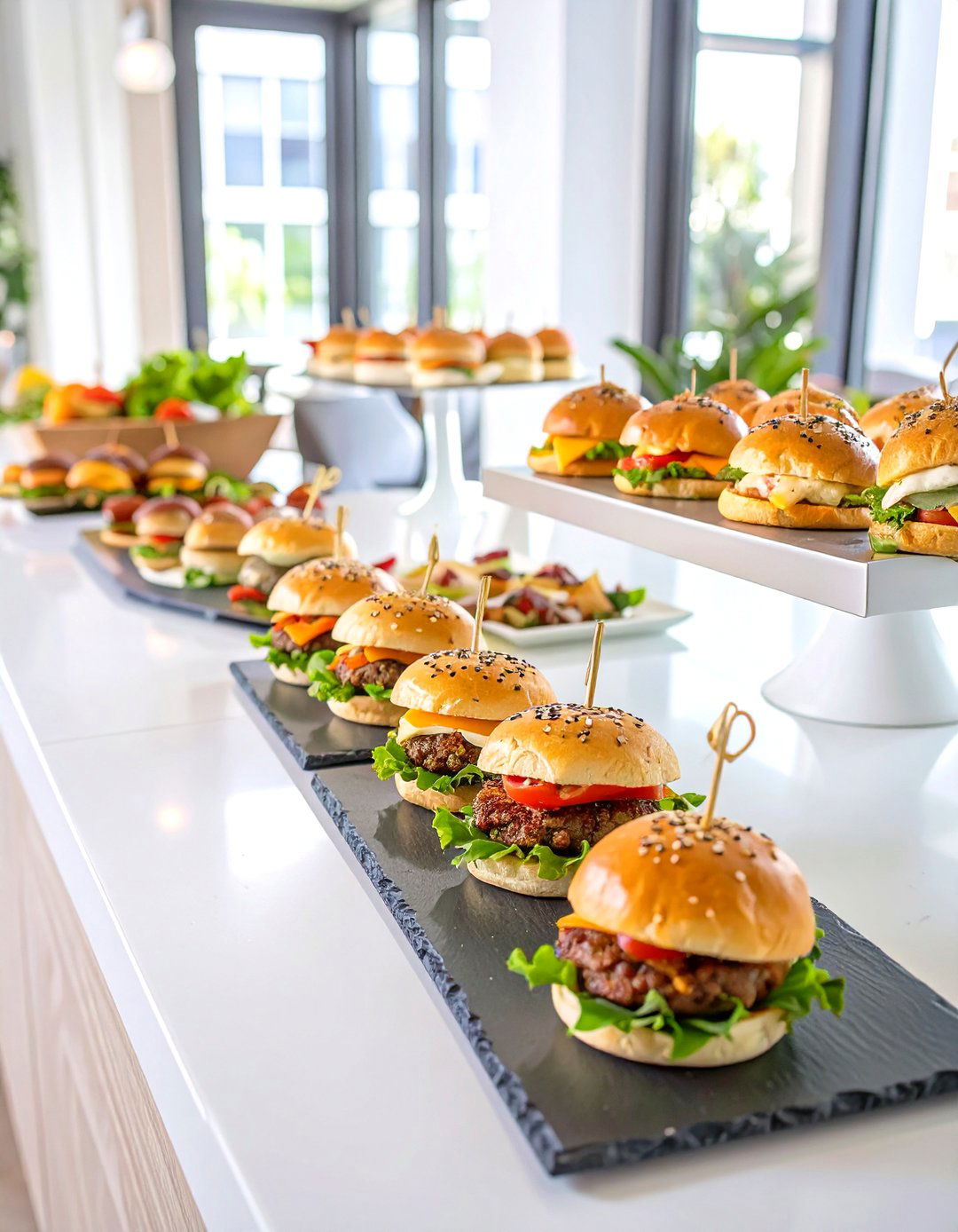 Gourmet Slider Station - 30 office party food ideas
