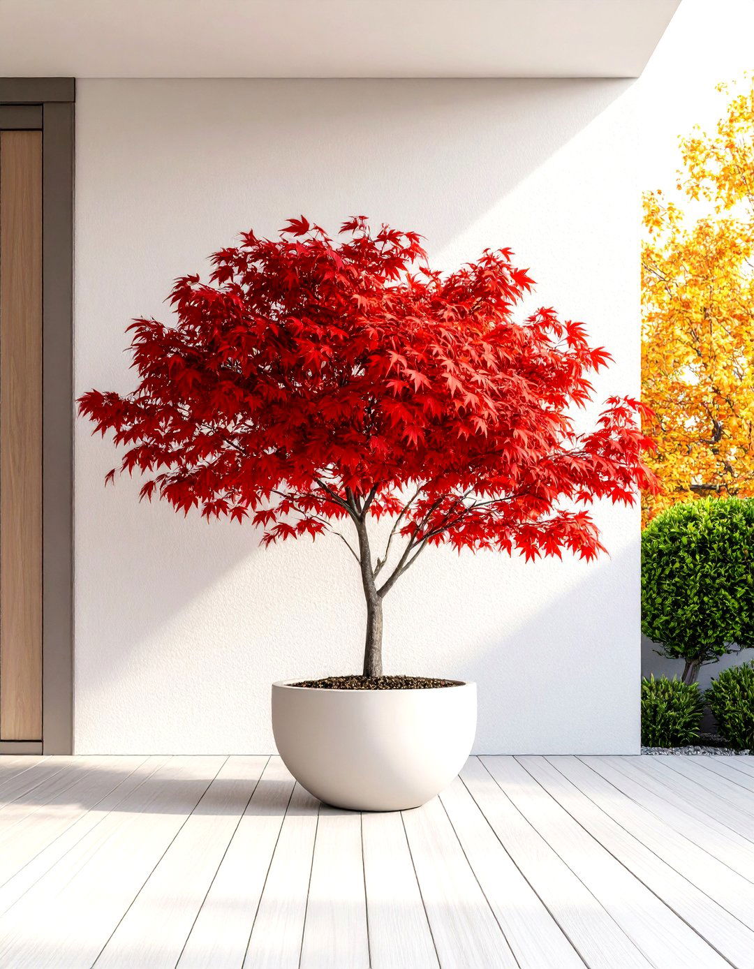 Graceful Japanese Maples in Pots - 30 patio plants ideas