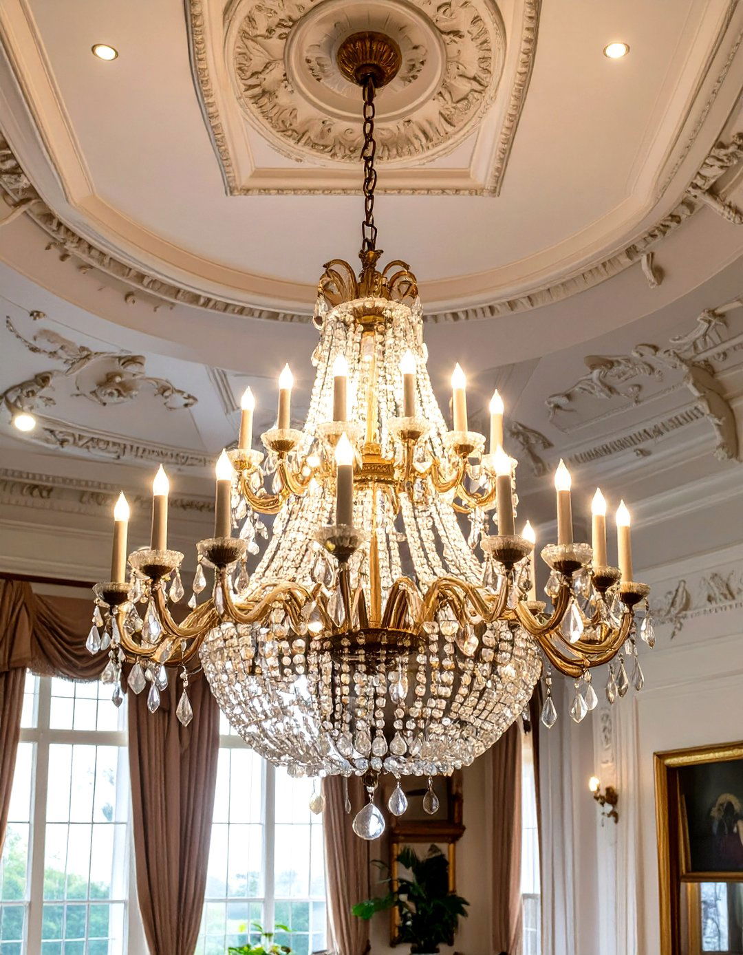Grand Crystal Chandeliers - 30 victorian interior design ideas