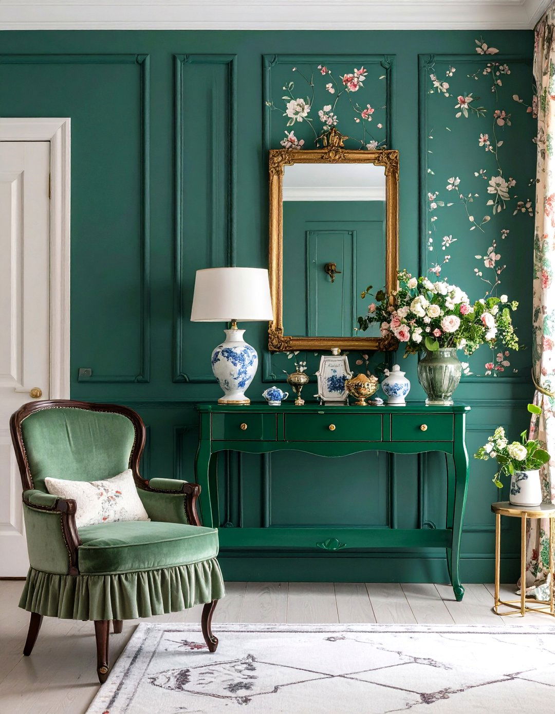 Grandmillennial Entryway Charm - 30 ai entryway makeover ideas