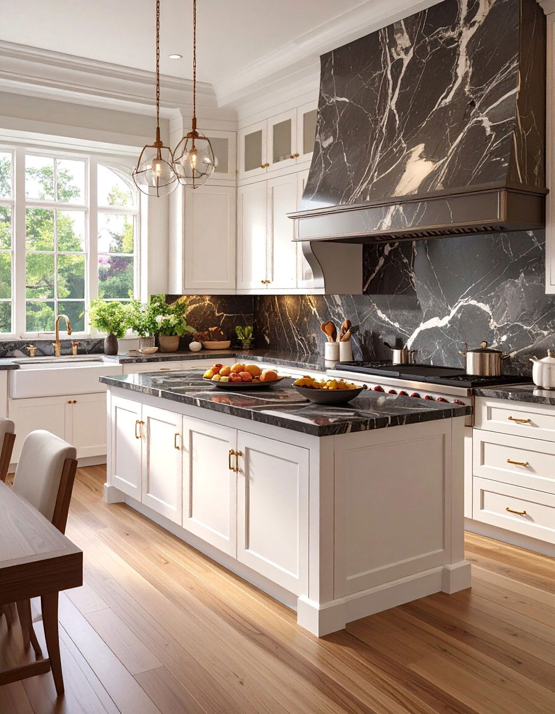 Granite Slab Backsplash - 30 backsplash ideas for white cabinets and granite countertops