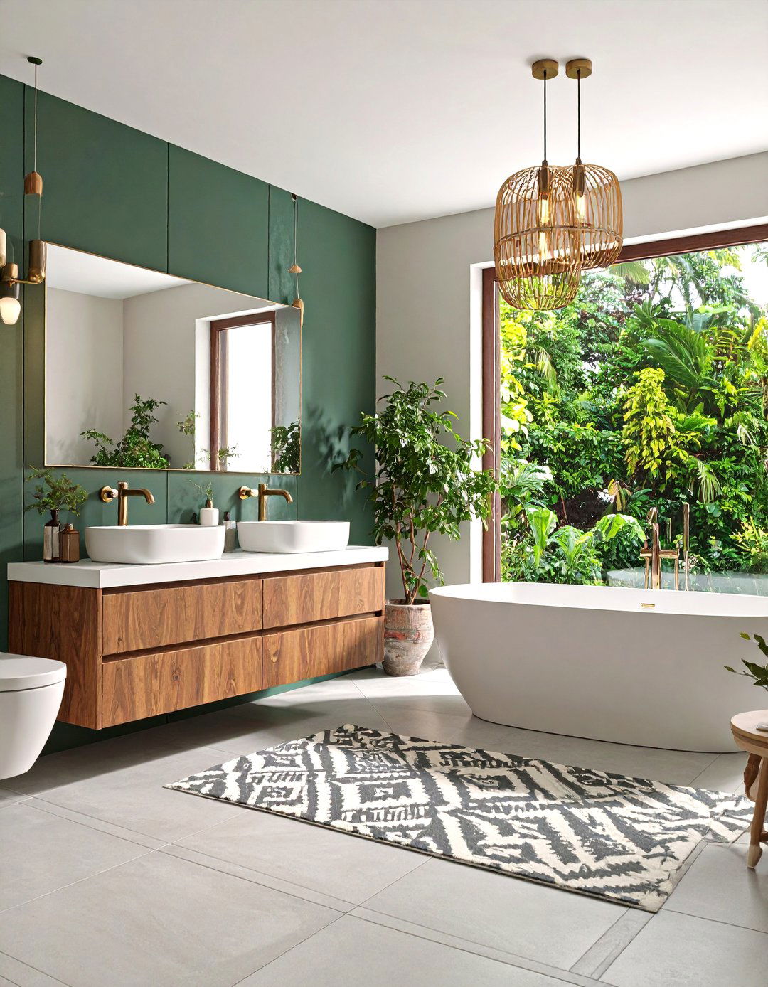 Graphic Pattern Play Bathroom - 30 3d bathroom design ideas