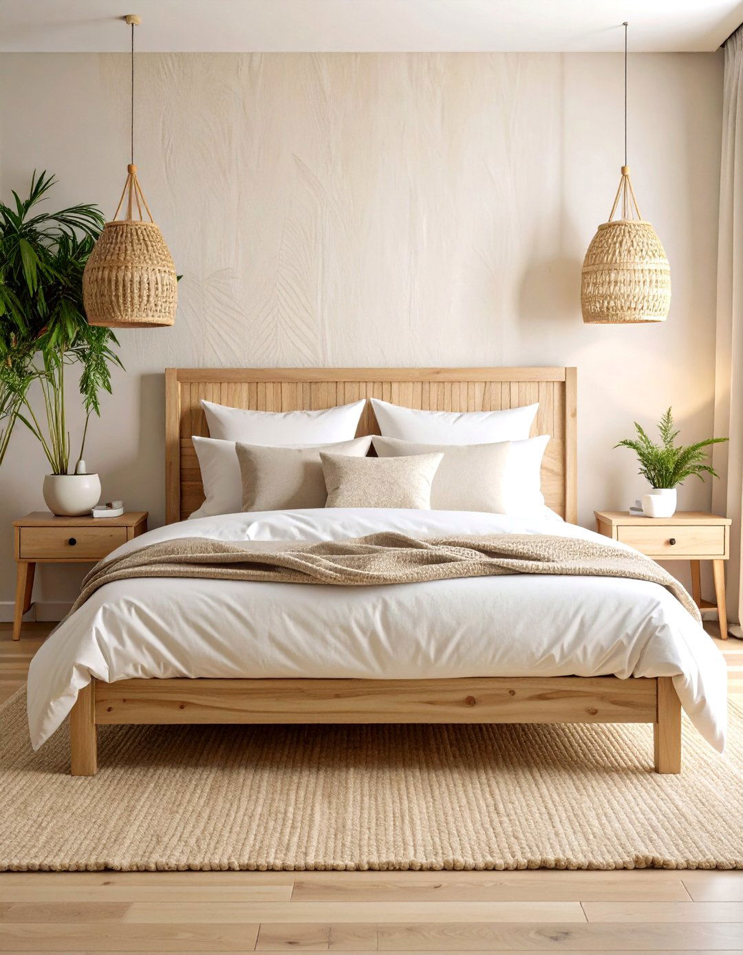 Grasscloth Textured Wallpaper - 30 accent wall ideas for bedroom