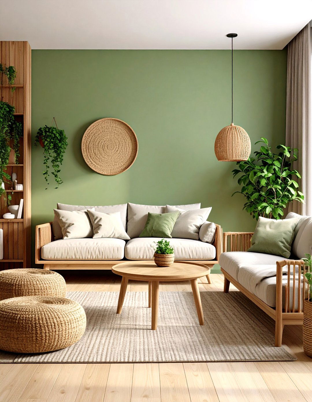 Grasscloth Wallpaper Accent - 30 living room accent wall decor ideas