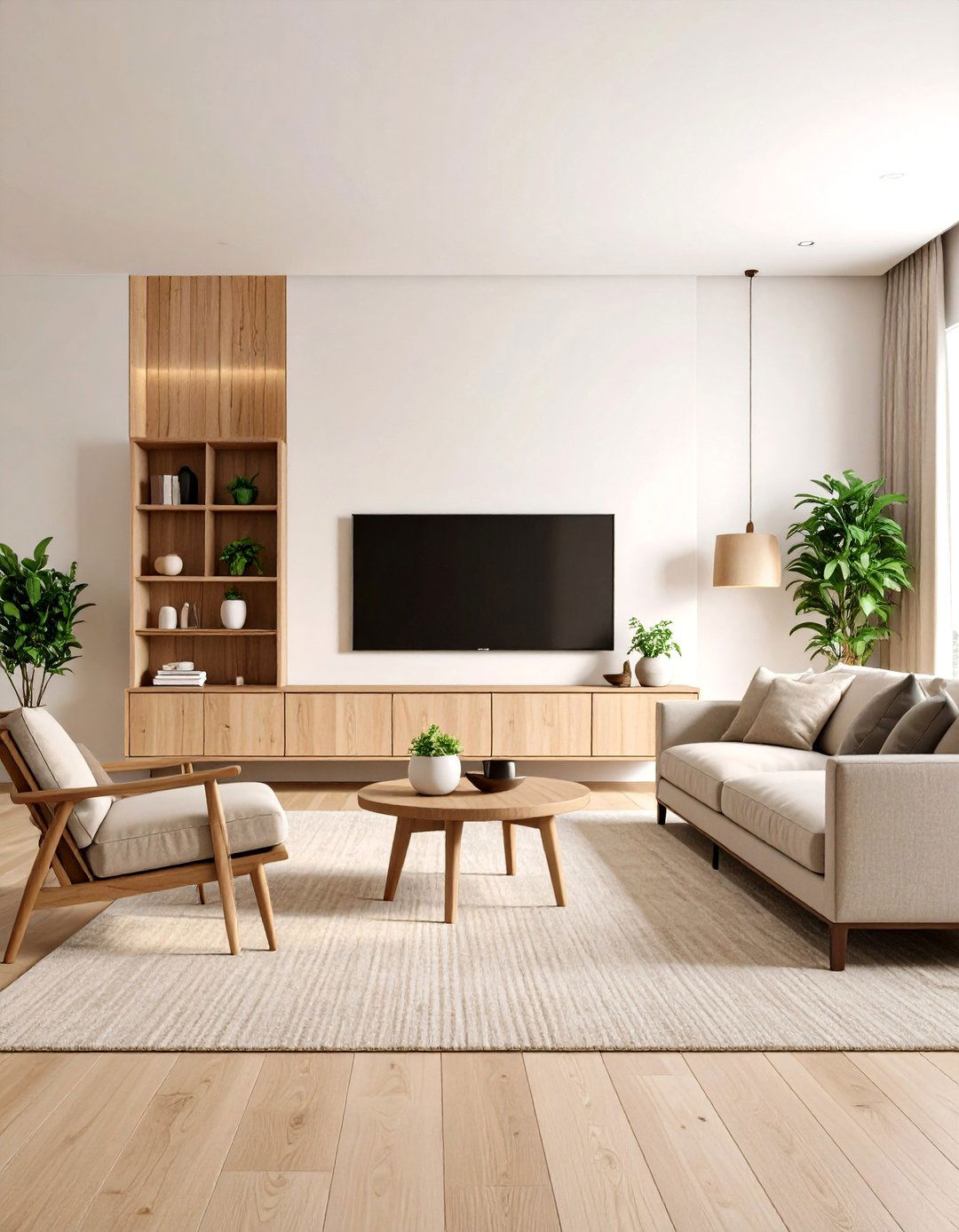 Grasscloth Wallpaper Wall - 30 accent wall behind tv ideas