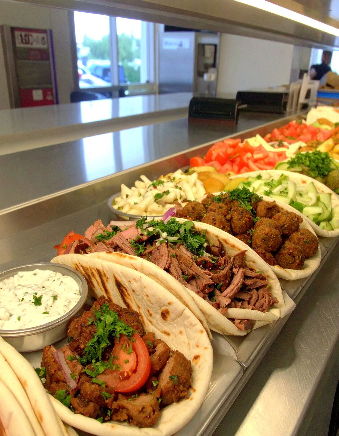 Greek Gyro Station - 30 office lunch ideas for a group