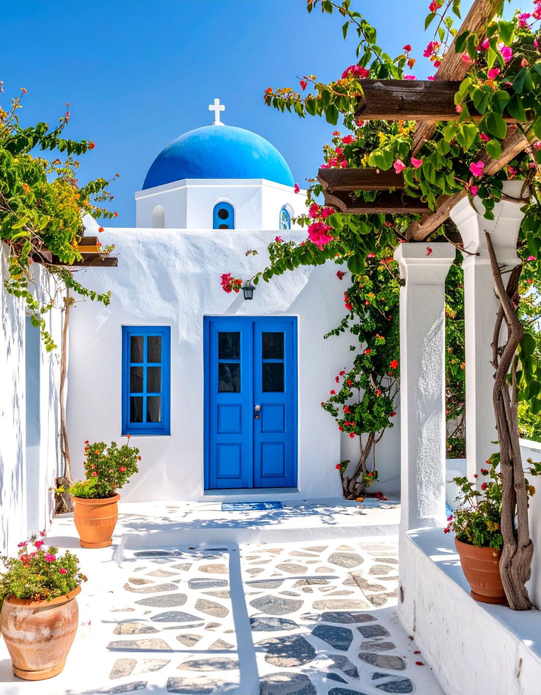 Greek Isles Inspired Bungalow - 30 bungalow house design ideas
