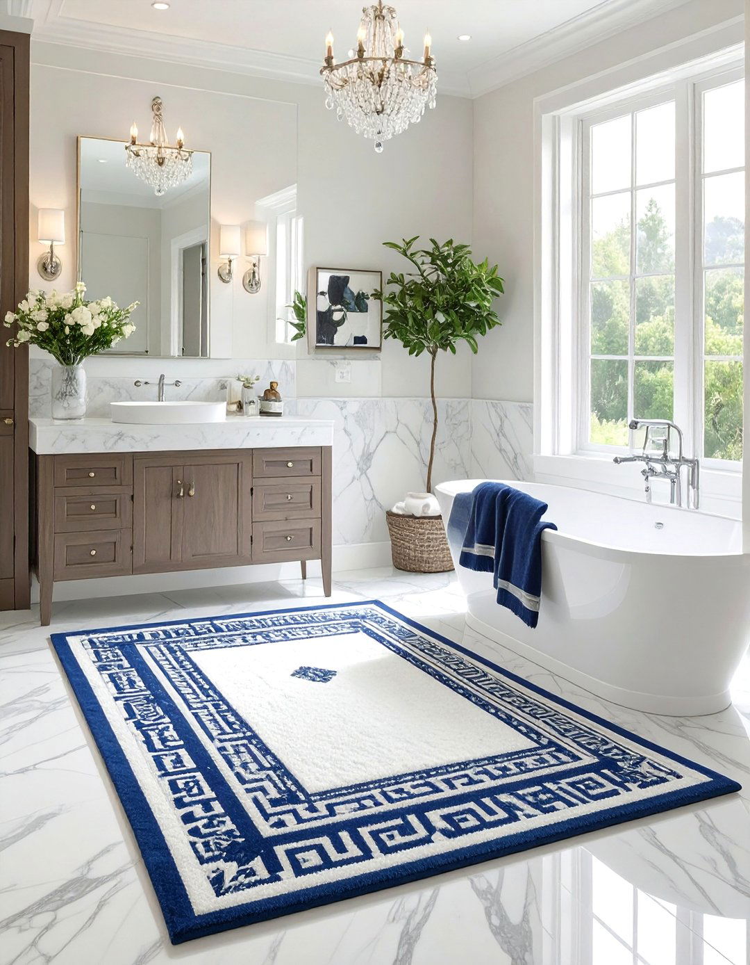 30 Bathroom Rug Ideas for Comfort and Colorful Style