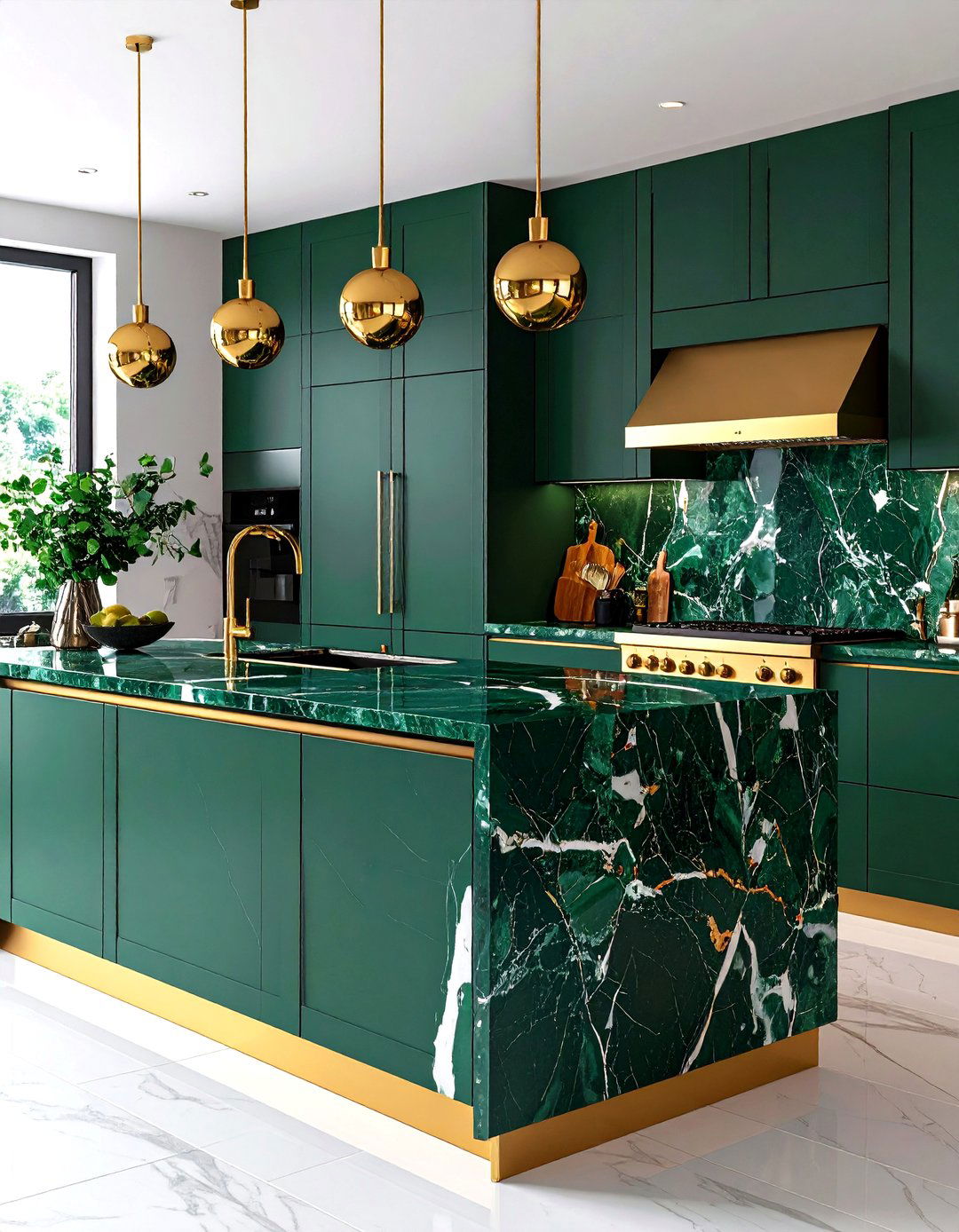 Green Marble Kitchen Counter - 30 kitchen counter ideas