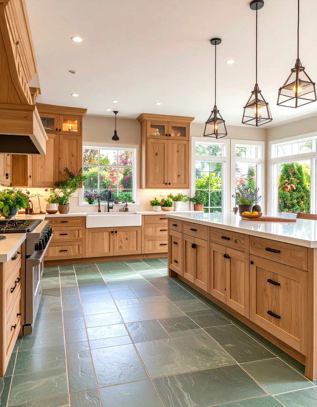 Green Slate Tile Kitchen Floor - 30 kitchen floors ideas