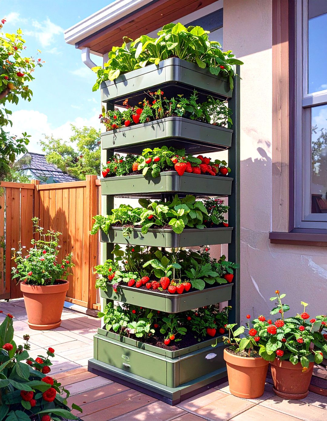 GreenStalk Vertical Small Vegetable Garden - 30 small vegetable garden ideas