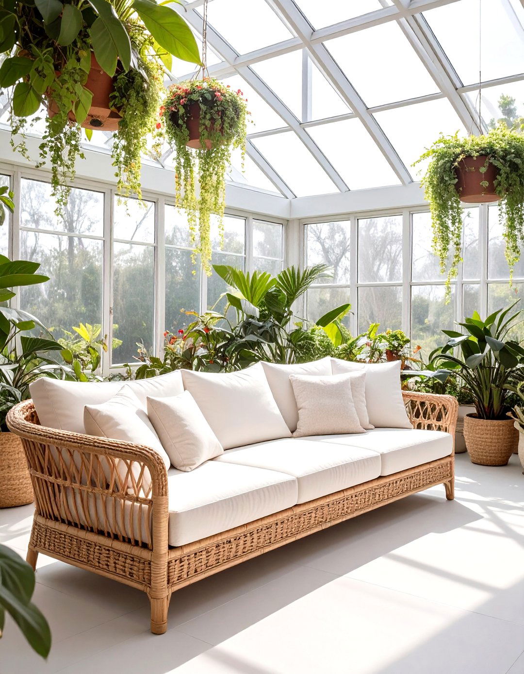 Greenhouse Atrium Office Couch - 30 office couch ideas