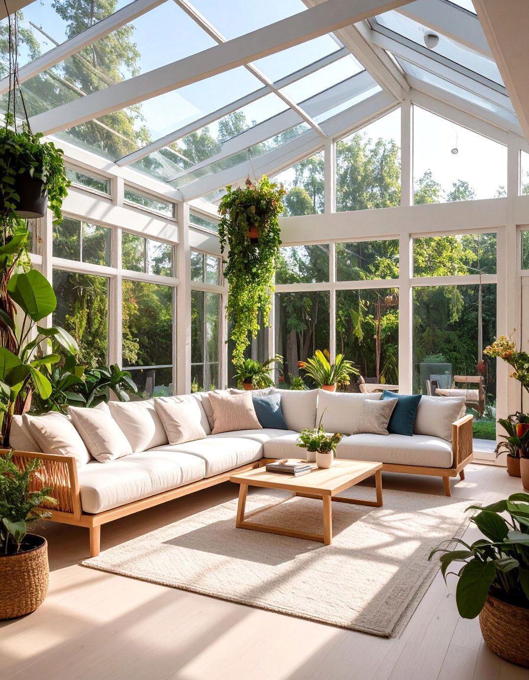 Greenhouse Conservatory Living Room - 30 minecraft living room ideas