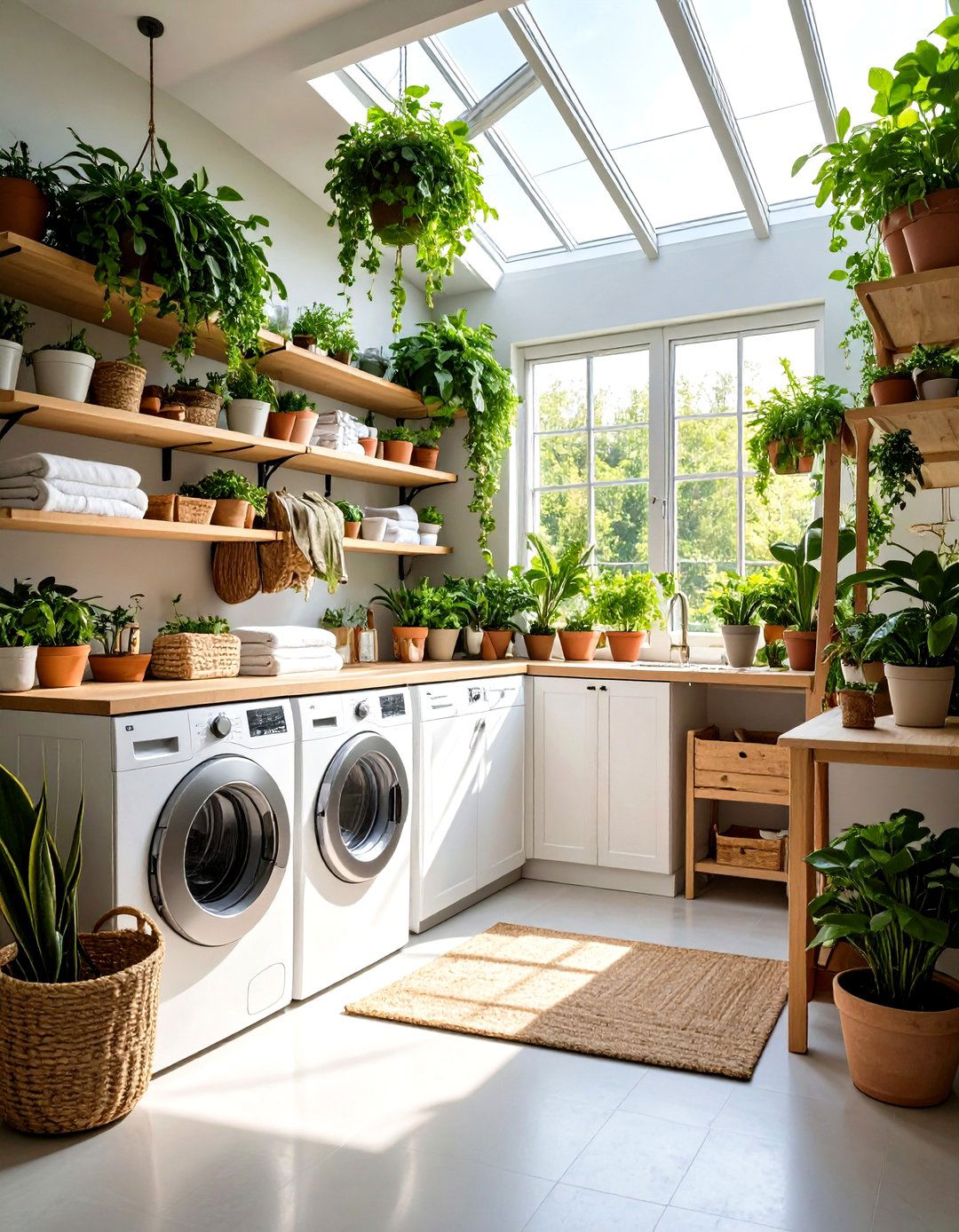 Greenhouse Inspired Laundry Room - 30 laundry room inspo ideas