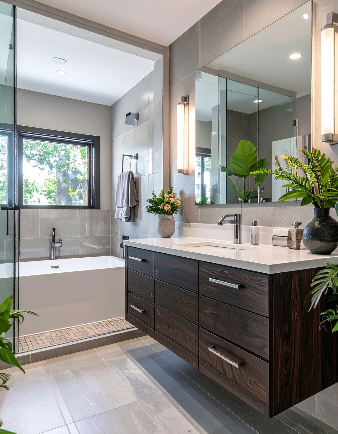 Greige Bathroom - 30 bathroom paint color ideas