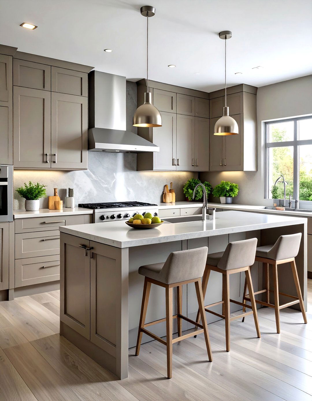 Greige Kitchen Neutral Palette - 30 kitchen painting ideas