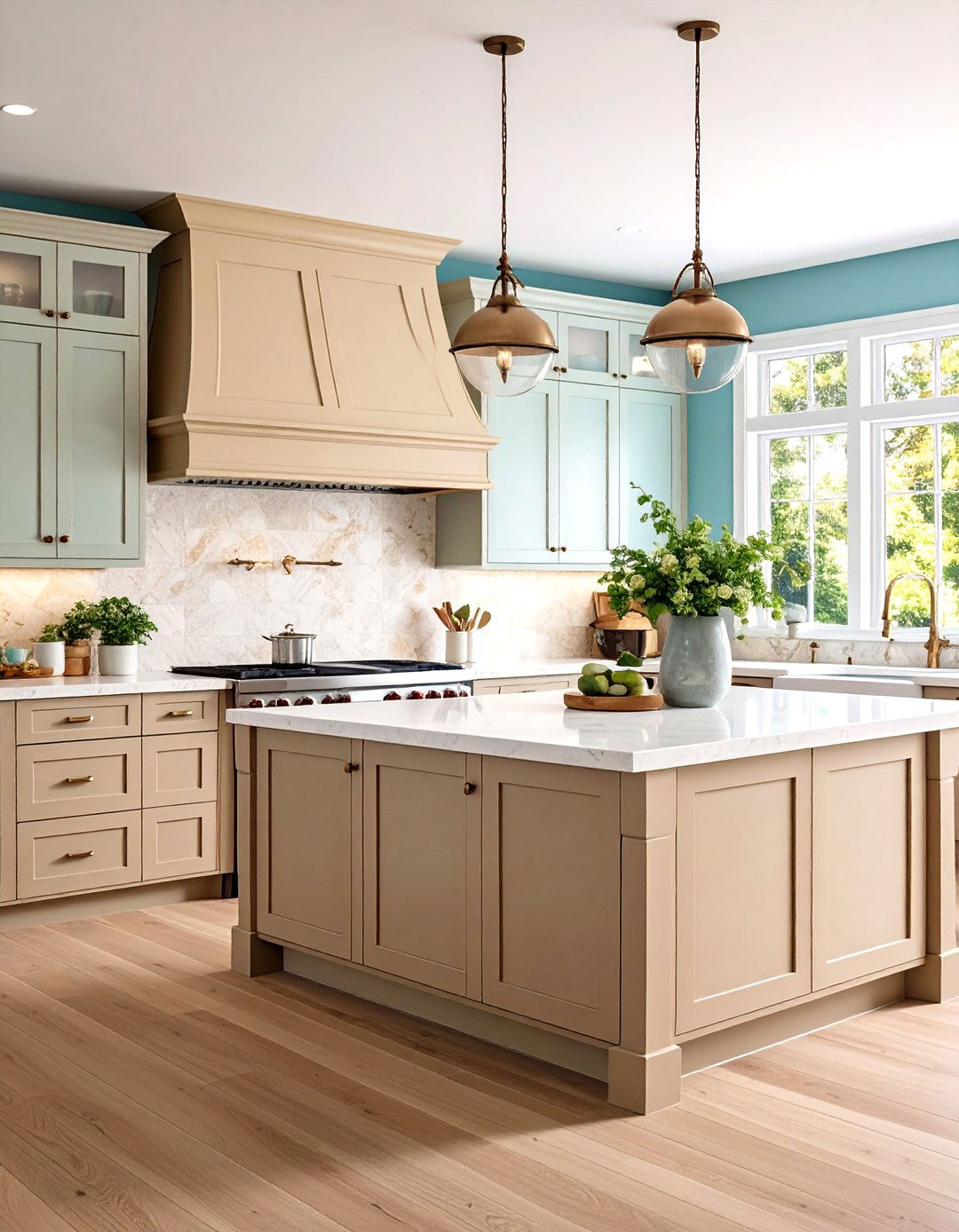 Greige Kitchen for a Warmer Neutral - 30 grey kitchen ideas