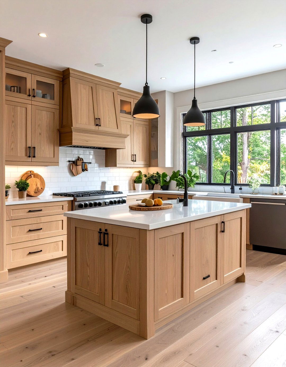 Greige and Wood Two Tone Kitchens - 30 kitchen cabinet color trends 2025