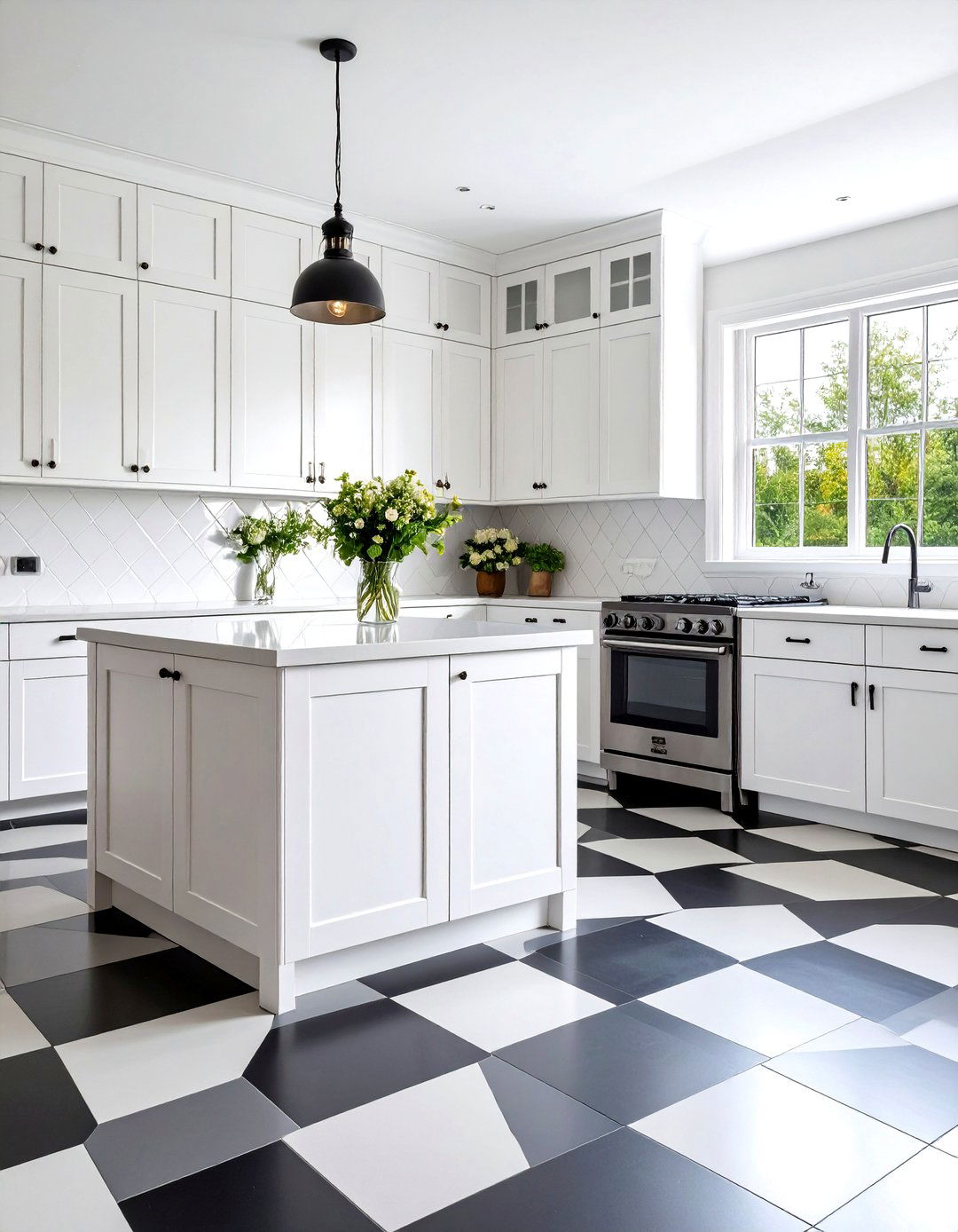 Grid and Checkerboard Patterns - 30 post modern interior design ideas