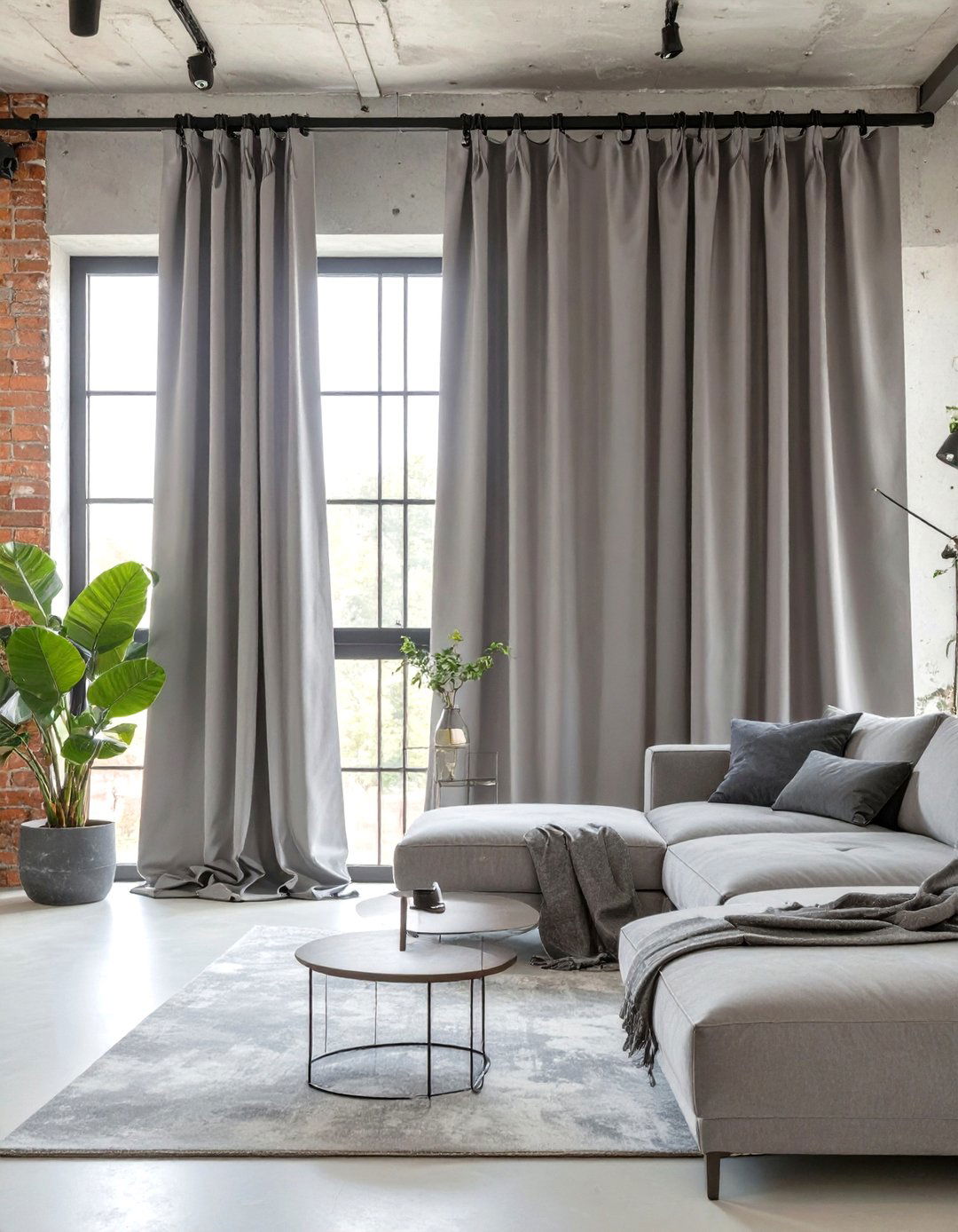 Grommet Top Curtains for a Modern Edge - 30 window treatment ideas for living room