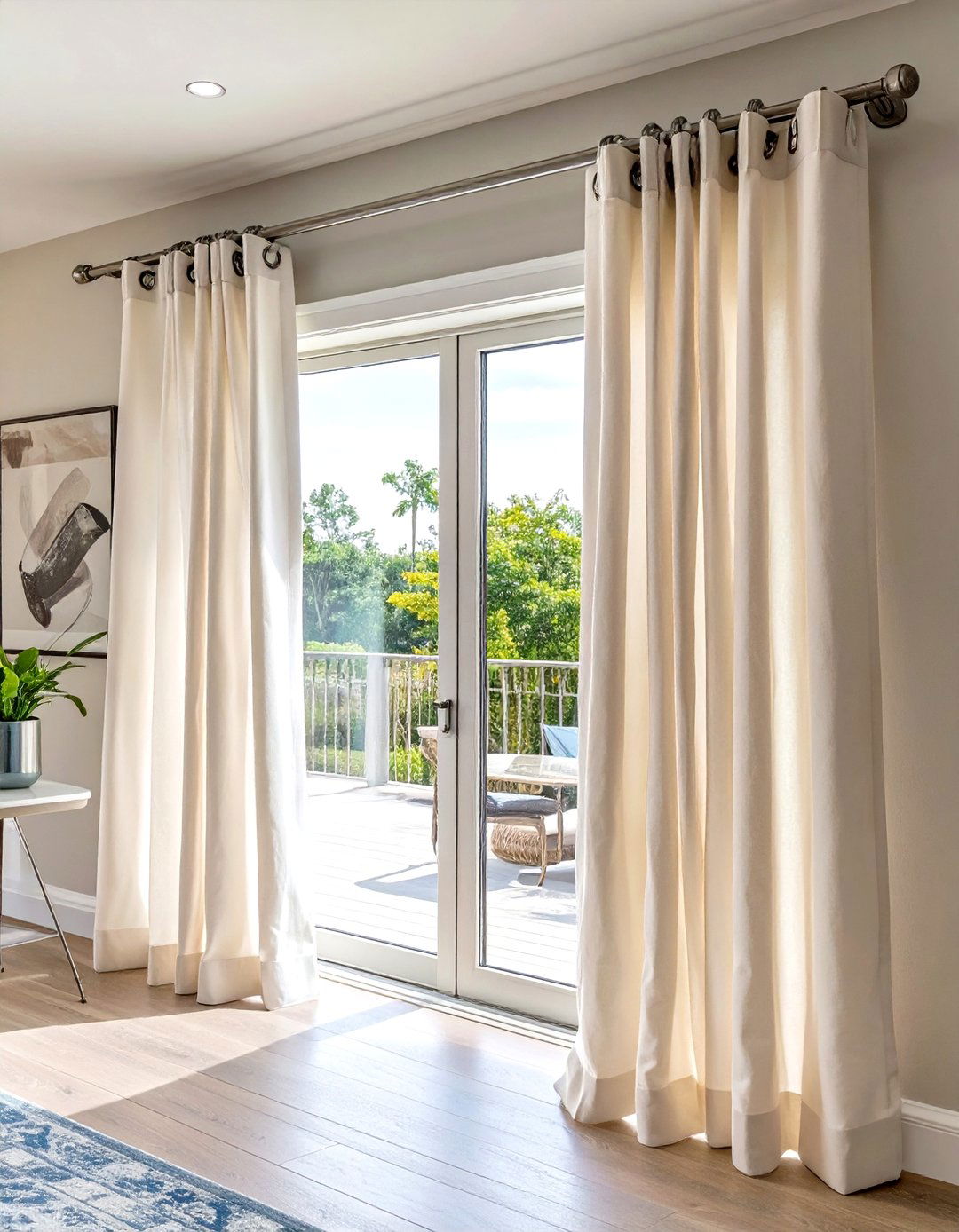 Grommet Top Sliding Glass Door Curtains - 30 sliding glass patio door curtain ideas