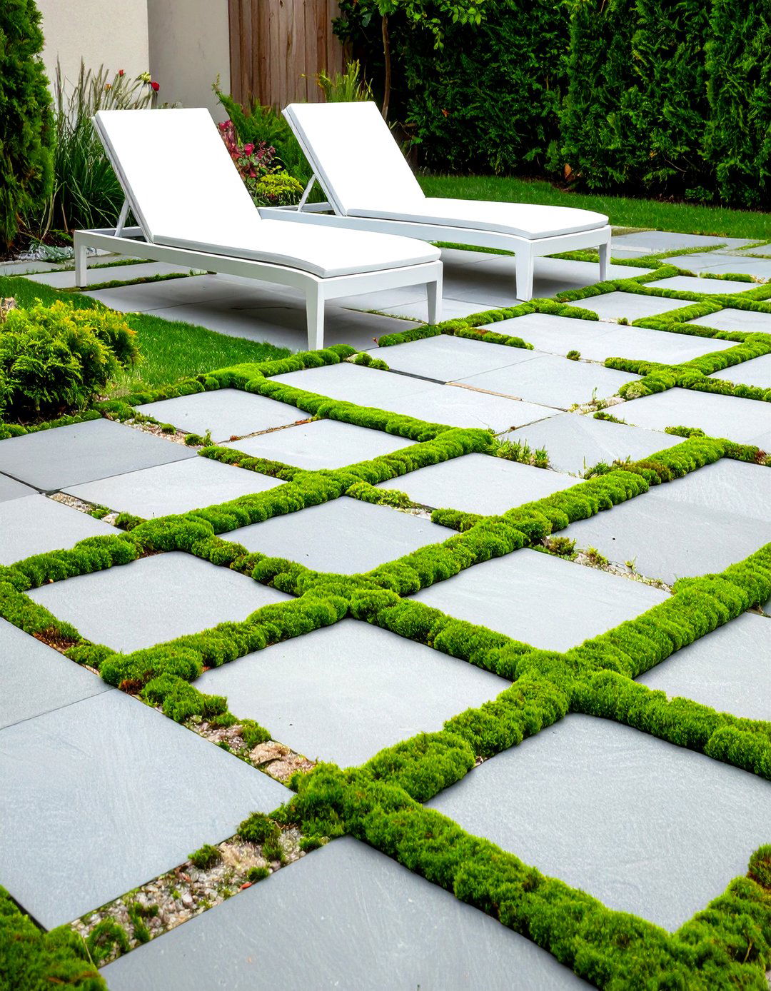 Ground Cover Between Paving Stones - 30 stone patio ideas on a budget