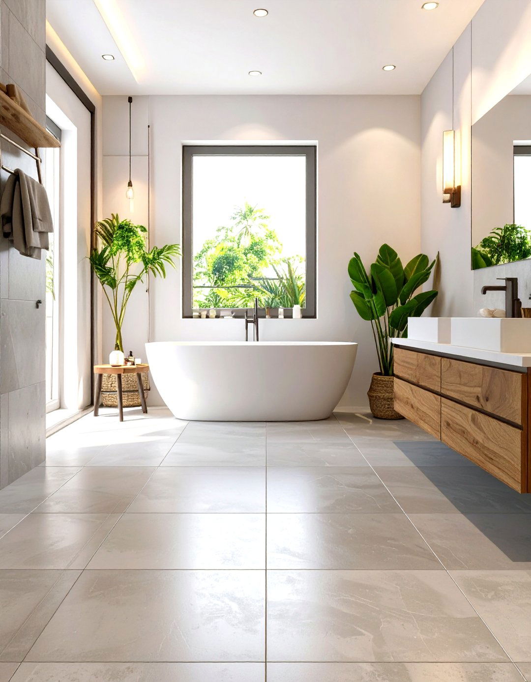 Grout Color Matching the Tile - 30 timeless bathroom design ideas