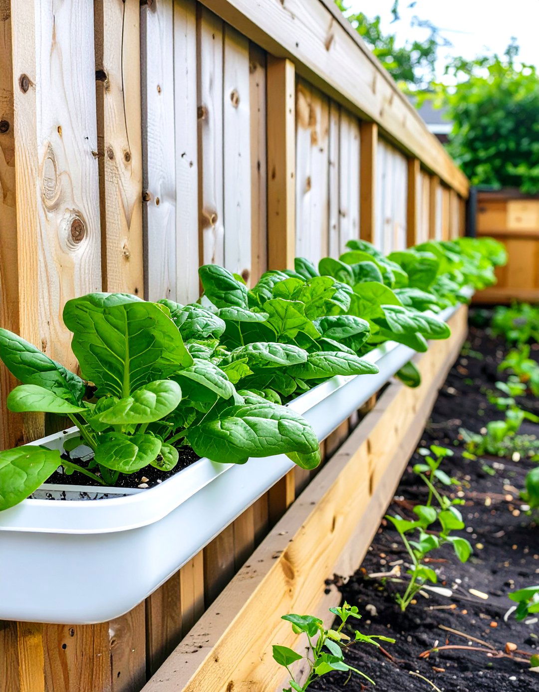 Gutter Section Vegetable Garden - 30 vegetable garden design ideas