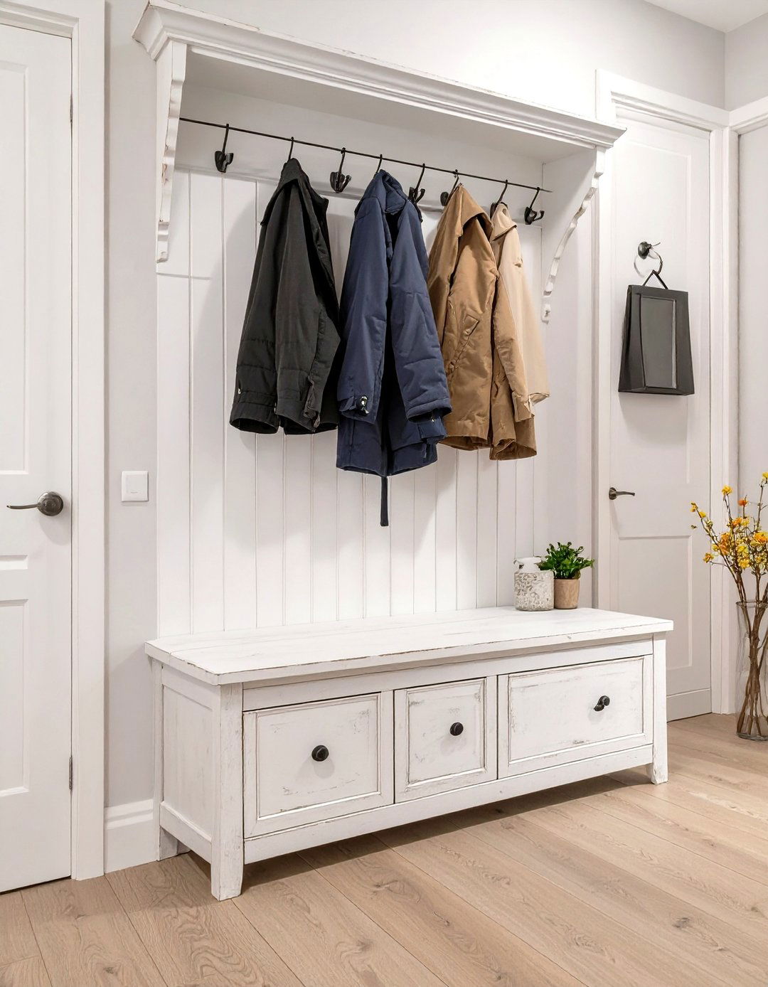 Hall Tree Small Mudroom - 30 small mudroom mudroom ideas