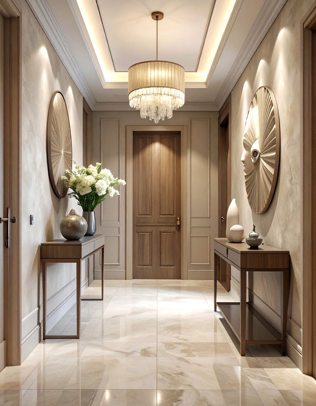 Hallway Textured Plaster Wall - 30 ai accent wall design ideas