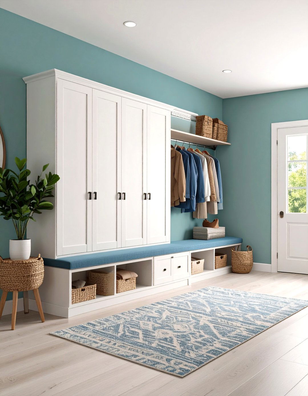 Hallway with Integrated Storage Solutions - 30 hallway design ideas