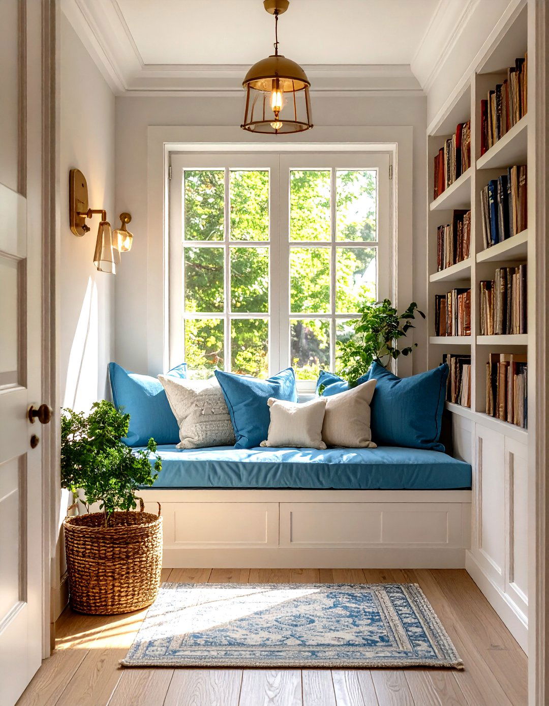 Hallway with a Reading Nook - 30 hallway decorating ideas