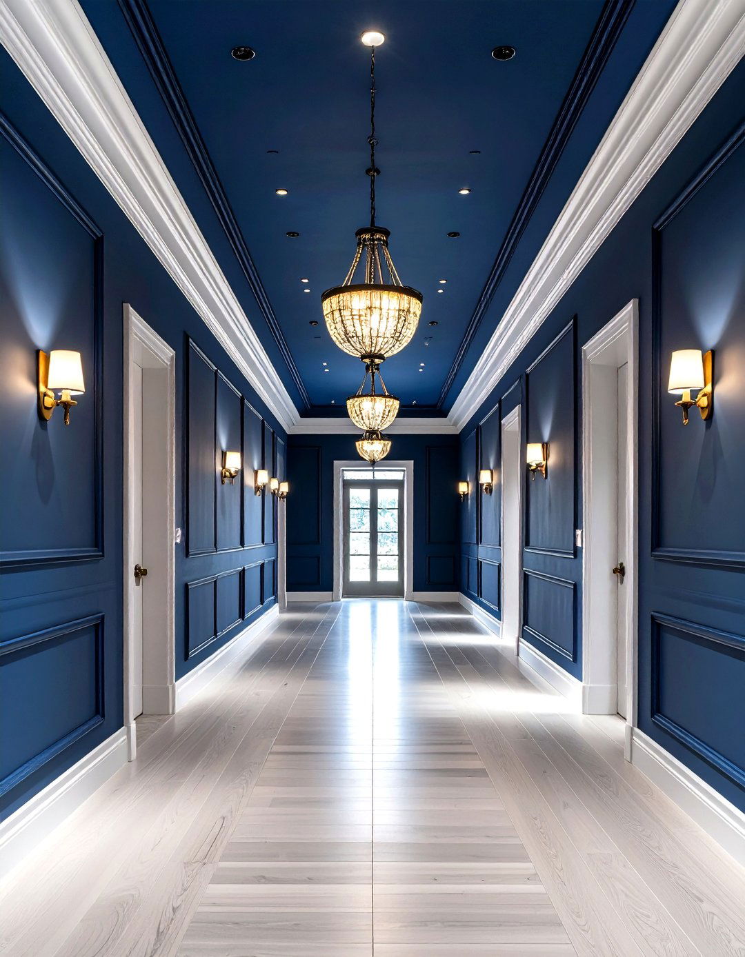 Hallway with a Statement Ceiling - 30 hallway design ideas