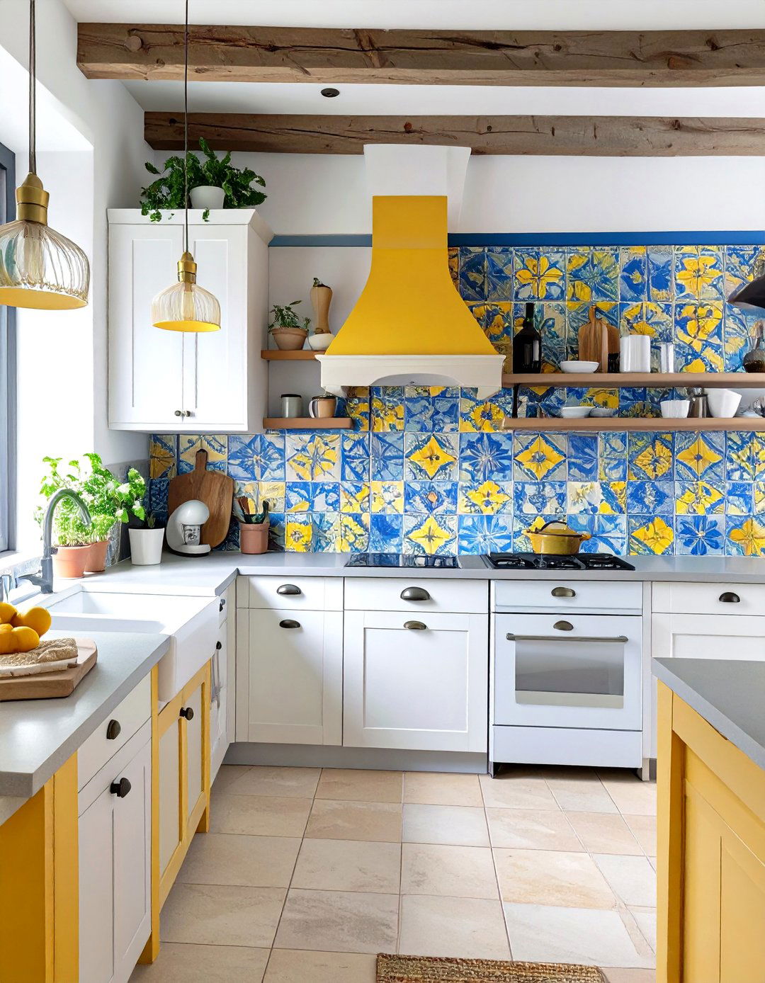 Hand Painted Decorative Tiles - 30 spanish style interior design ideas