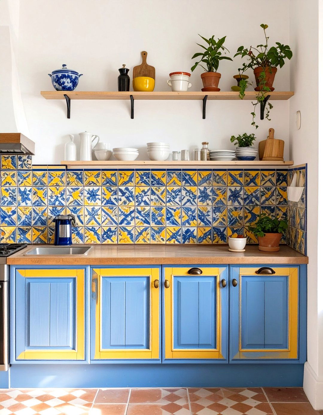 Hand Painted Talavera Tiles - 30 spanish interior design ideas