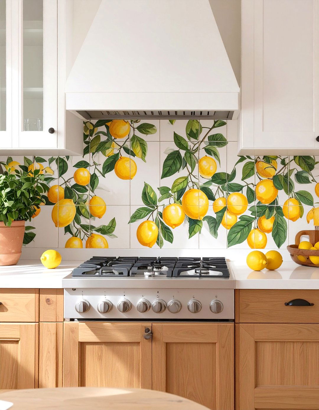 Hand Painted Tile Mural