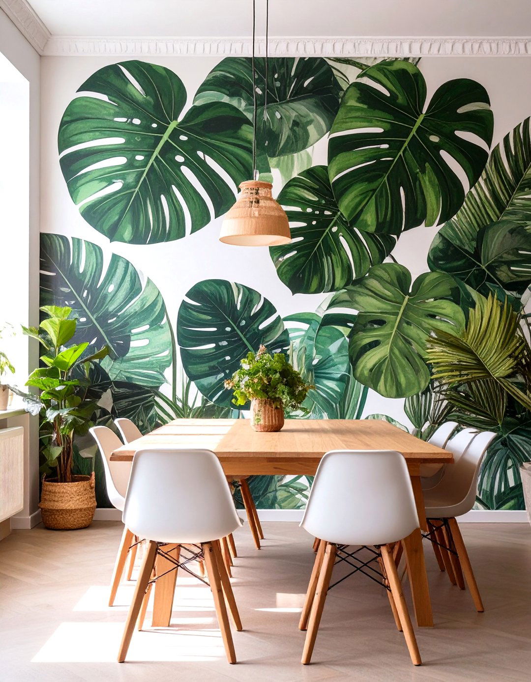 Hand Painted Wall Mural - 30 diy wall decor ideas