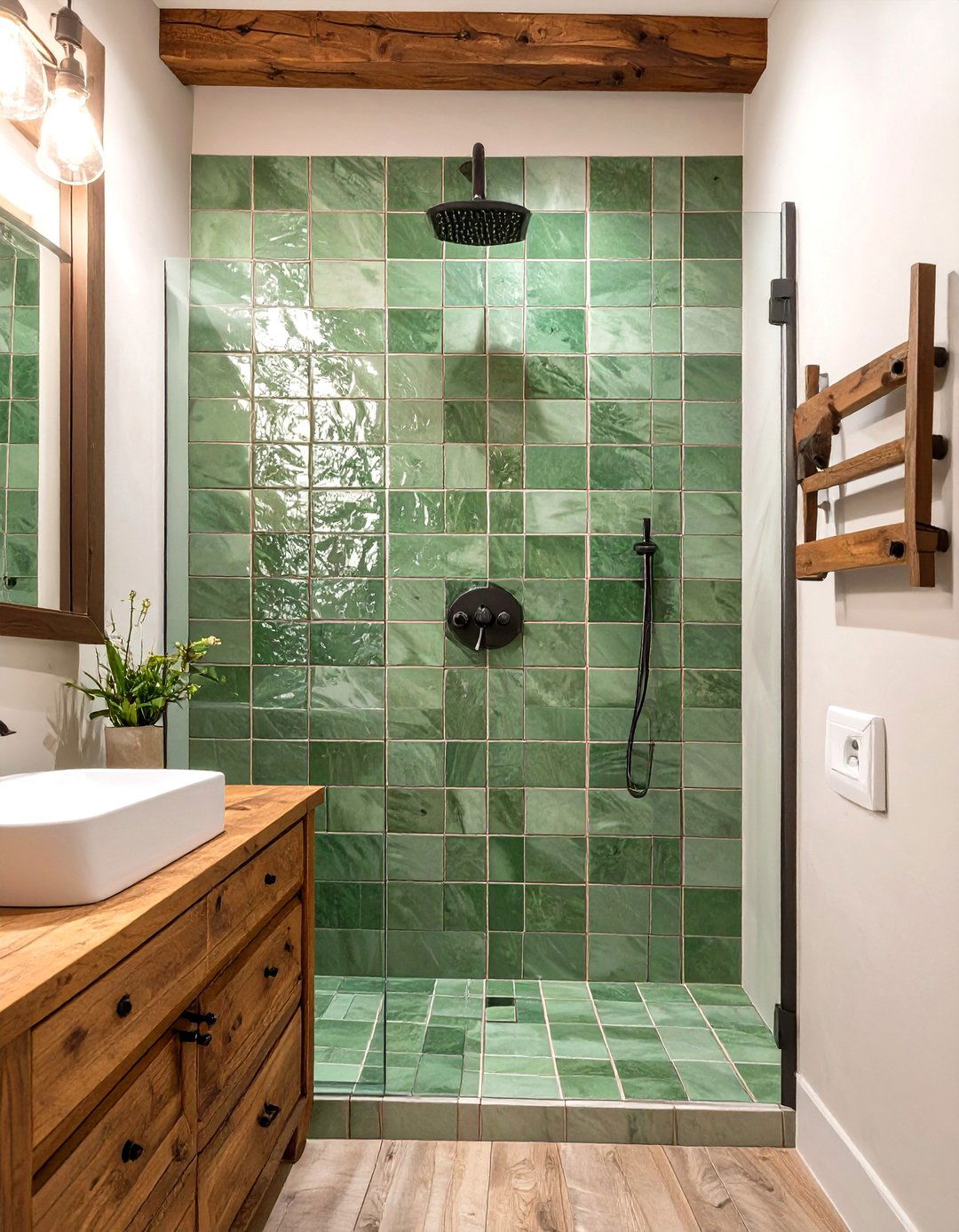 Handcrafted Zellige Shower Tiles - 30 shower tile ideas 2025