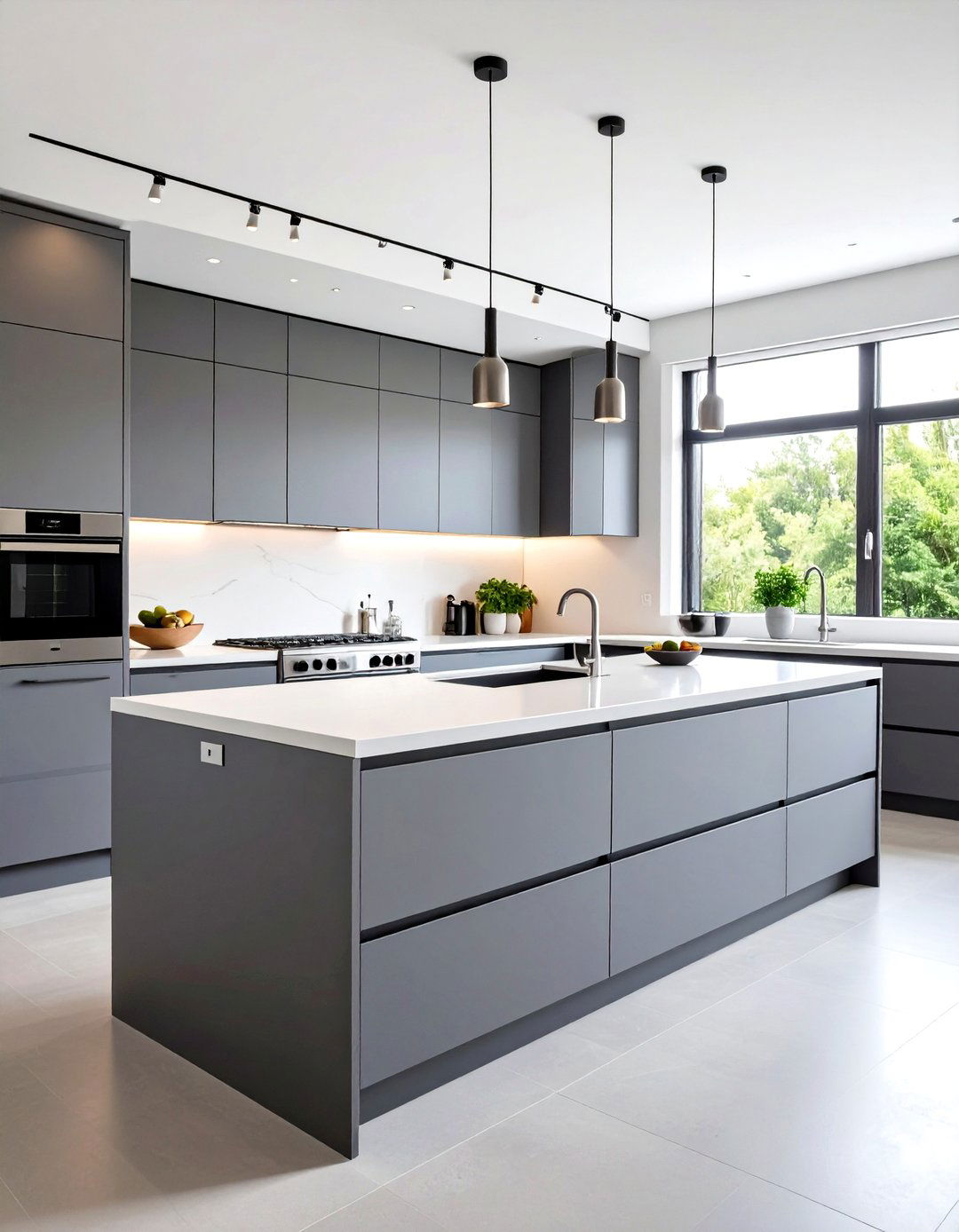 Handleless Kitchen Cabinet Integration - 30 design kitchen cabinets ideas