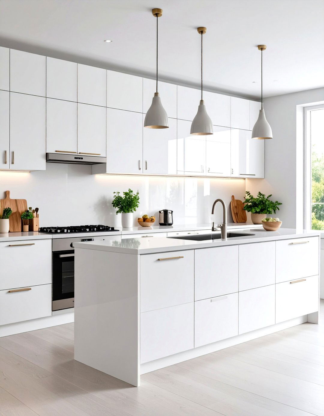 Handleless Kitchen Cupboards - 30 kitchen cupboards ideas