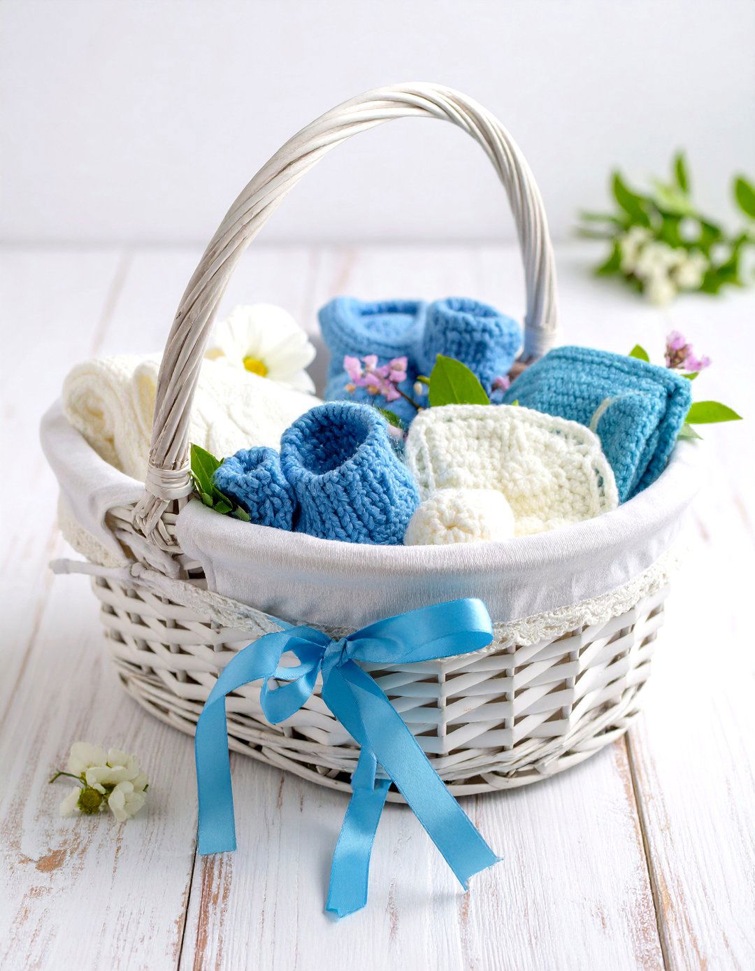 Handmade with Love Basket - 30 gift basket baby shower gift ideas