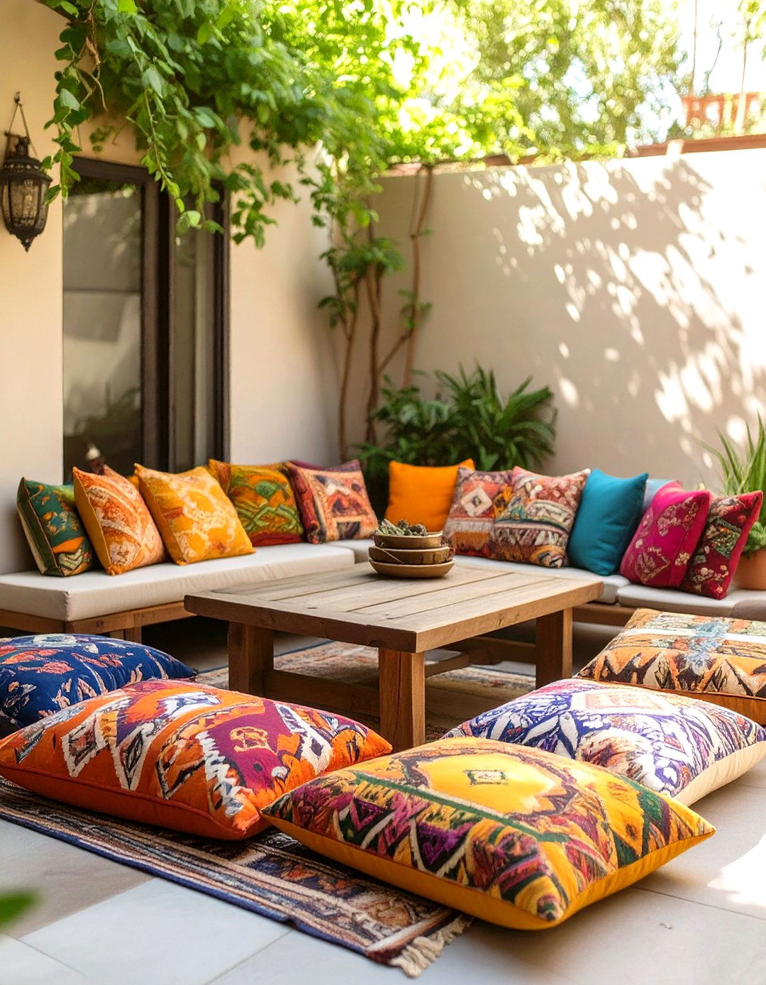 Hang a Small Patio Sun Shade Sail - 30 small patio decorating ideas