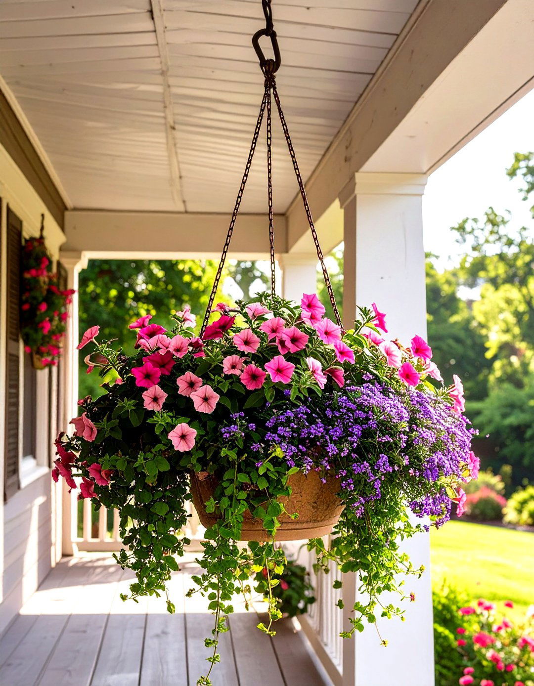 Hanging Basket Flower Displays - 30 simple garden ideas