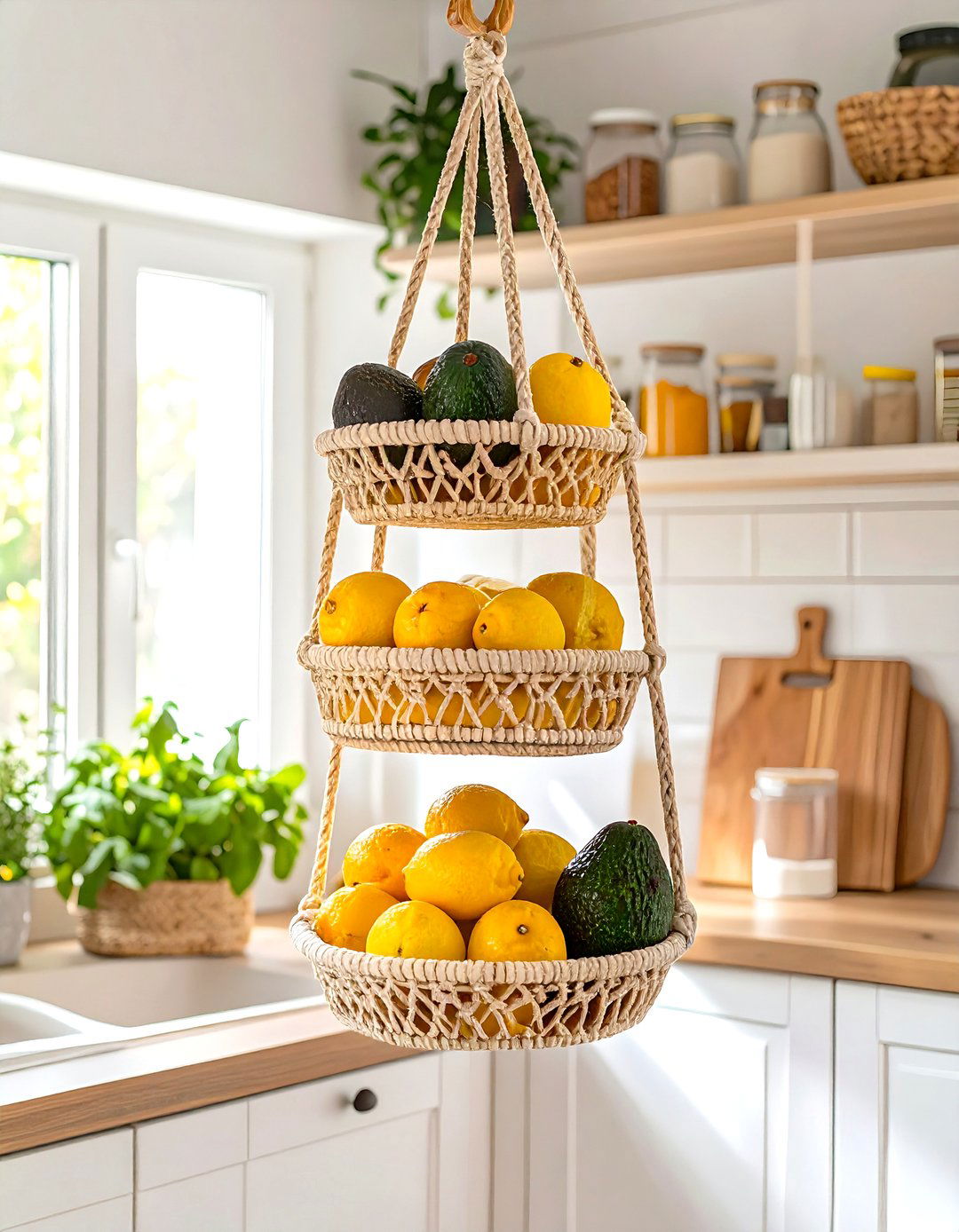 Hanging Baskets Small Pantry - 30 small kitchen small pantry ideas