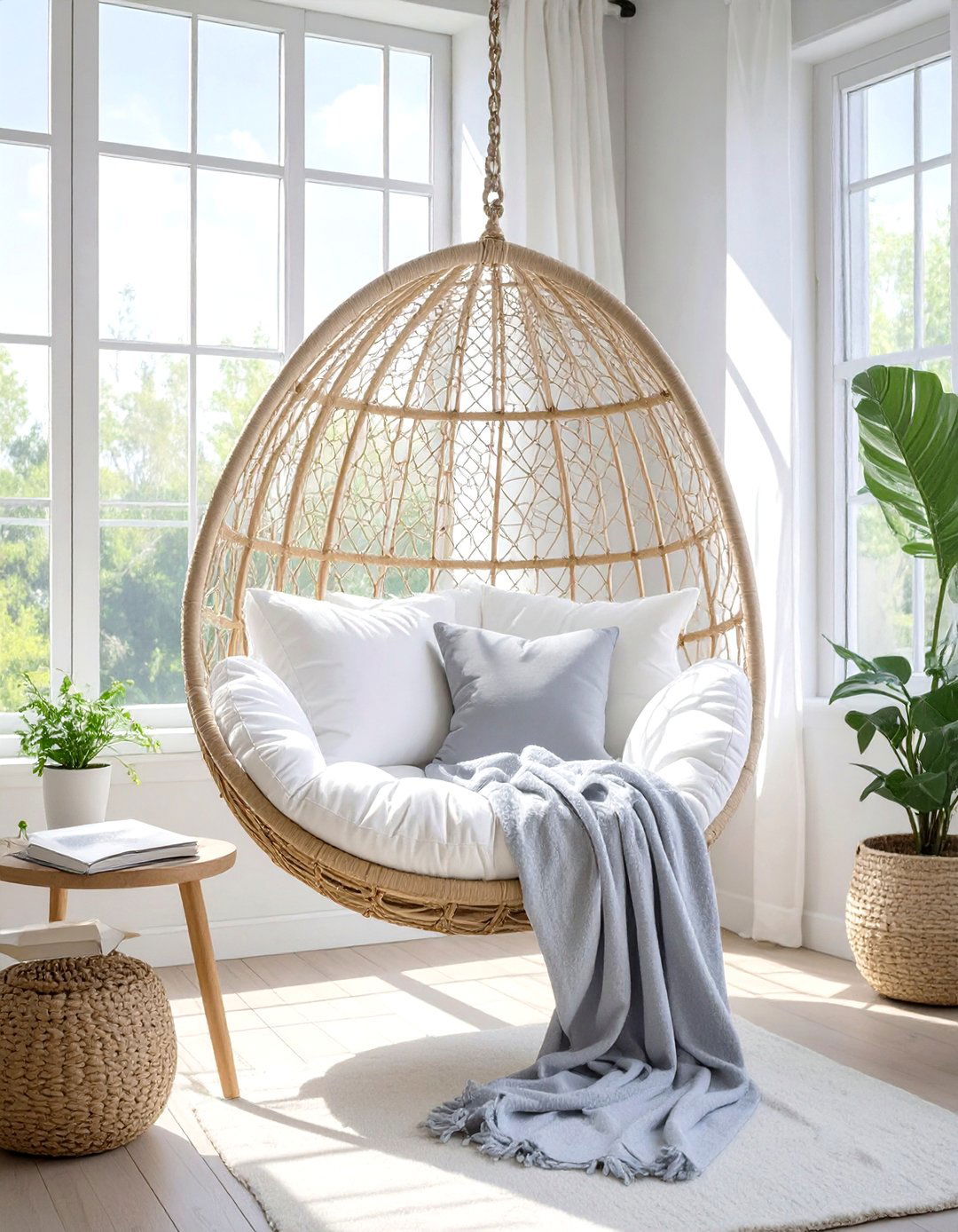 Hanging Chair Nook - 30 teenage girls bedroom ideas