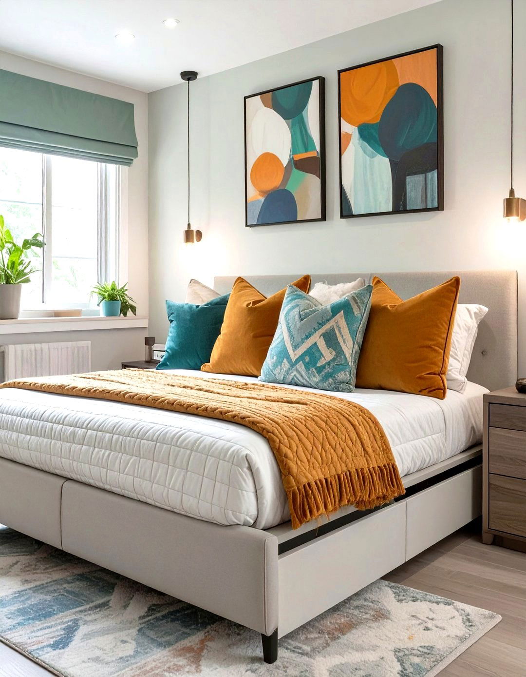 Hanging Clothes Rack - 30 small bedroom design ideas