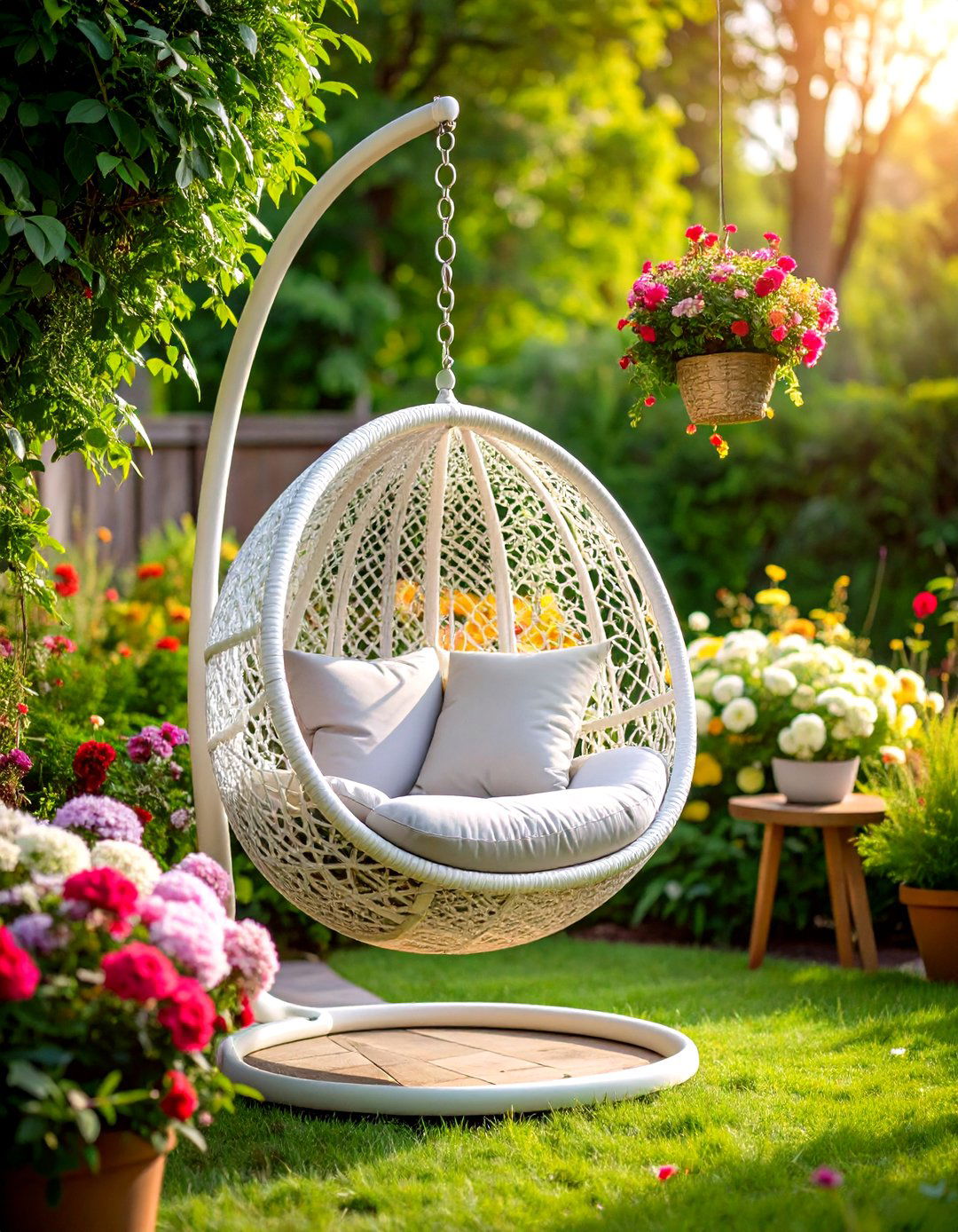 Hanging Egg Chair - 30 patio furniture ideas