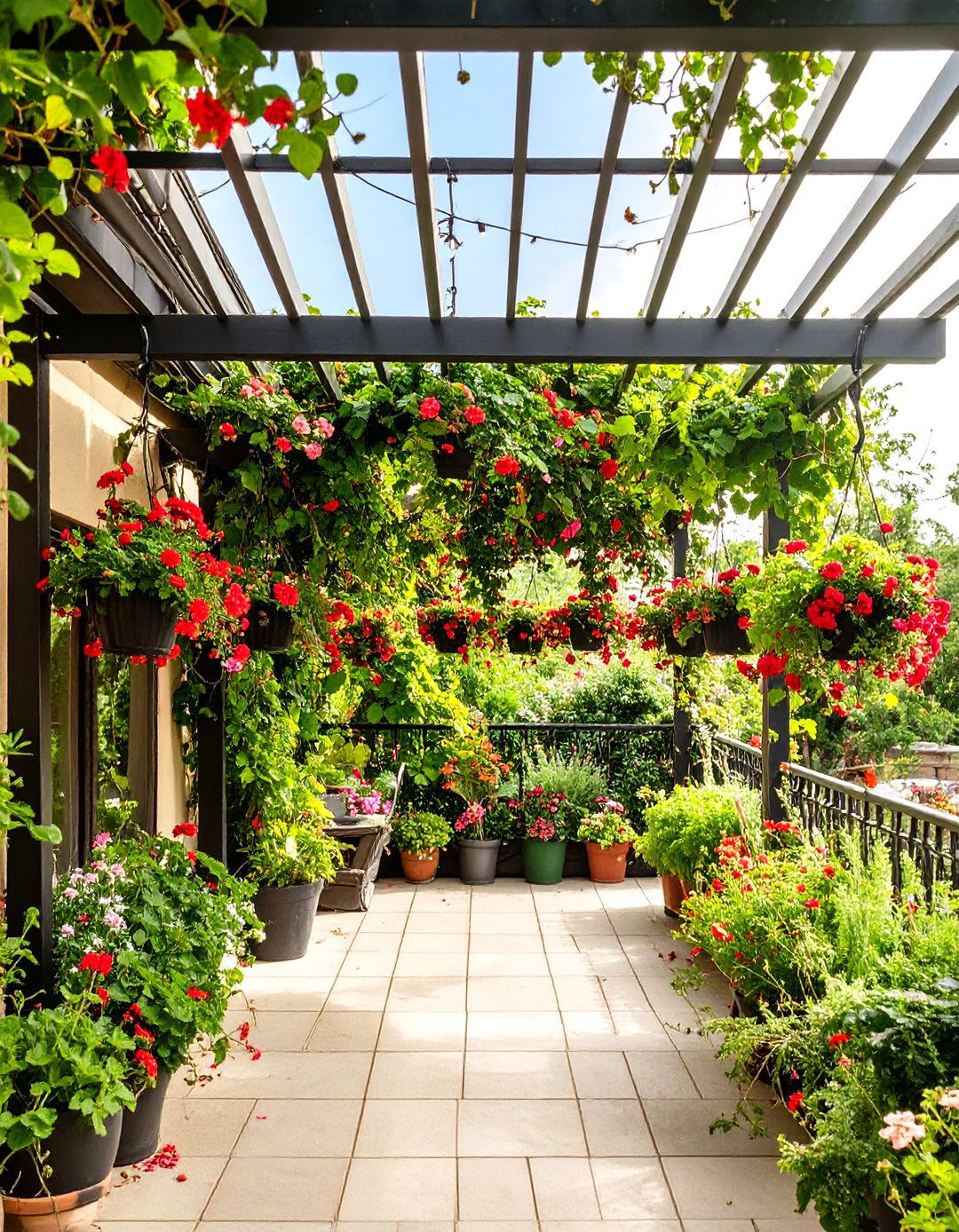 Hanging Garden Canopy - 30 cheap patio cover ideas
